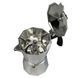 Гейзерная турка для кофе Magio MG-1002 300 мл, Гейзерная кофеварка, Гейзерная кофеварка EV-857 из нержавейки