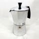 Гейзерная турка для кофе Magio MG-1002 300 мл, Гейзерная кофеварка, Гейзерная кофеварка EV-857 из нержавейки