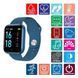 Smart Watch T80S, два браслета, температура тела, давление, оксиметр. BJ-562 Цвет: синий