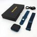 Smart Watch T80S, два браслета, температура тела, давление, оксиметр. BJ-562 Цвет: синий