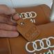 Подарок мужчине водителю Audi Ауди, Авто подушки в машину, Автоподушка для шеи LS-316 на подголовники