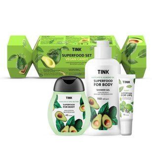 Подарунковий набір косметики для тіла Tink Superfood Set Vegan Candy, 3 продукти