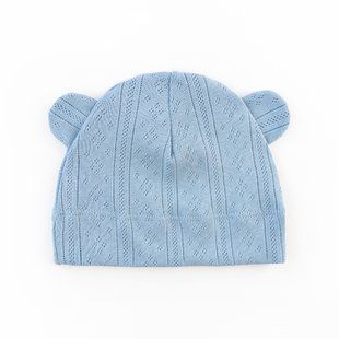 Шапочка з вушками для немовлят Sky Blue