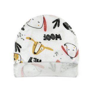 Шапочка для немовлят з підворотом із собачками Woof