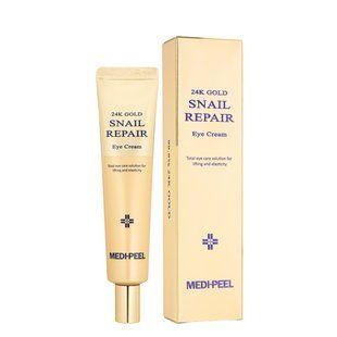 Крем для кожи вокруг глаз Medi-Peel 24k Gold Snail Repair Eye Cream с муцином улитки и золотом 40 мл