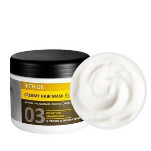 Крем маска для сухих и поврежденных волос Kayan Professional Rich Oil Creamy Hair Mask с натуральными маслами