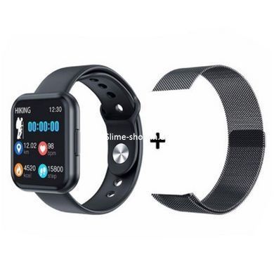 Смарт-годинник Smart Watch T88 Спортивний з пульсометром, тонометром, два браслети. WJ-472 Колір: чорний