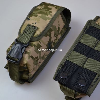 Подсумок на 2 магазина двойной из кордуры пиксель KX-241 MOLLE тактический