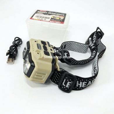 Мощный фонарик светодиодный на голову HX-816S 2COB(white+red), Налобный фанарь, Налобный фонарь AG-294 для сто