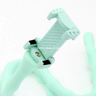 Гнучкий тримач для телефону з універсальними присосками Cute Worm Lazy Holder. LH-115 Колір: блакитний