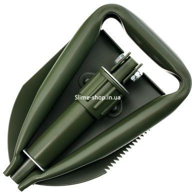 Лопата туристическая многофункциональная Shovel 009, мини лопата для кемпинга, саперная лопата. EN-119 Цвет: зеленый