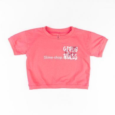 Топ и шорты на лето с принтом для девочек Girls Rules