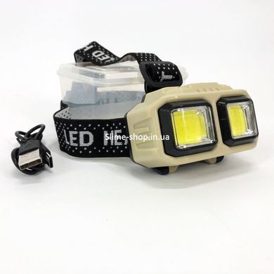 Мощный фонарик светодиодный на голову HX-816S 2COB(white+red), Налобный фанарь, Налобный фонарь AG-294 для сто
