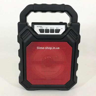 Беспроводная портативная Bluetooth колонка YF-668BT. QM-338 Цвет: красный