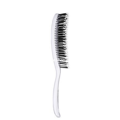 Щётка для волос массажная Salon Professional продувная спиральная, белая