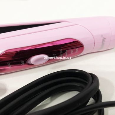 Плойки для волосся GEMEI GM-2966 3 в 1, Плойка з функцією укладання та завивки волосся, Праска WI-577 для волосся