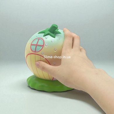 Іграшка-антистрес з ароматом Squishy Полуничний будиночок ЖОВТО-РОЖЕВИЙ