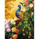 Картина по номерам "Павлин в цветах" 30x40 см