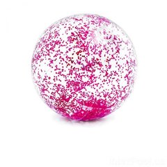 Пляжный мячик "Glitter" (розовый) 51 см