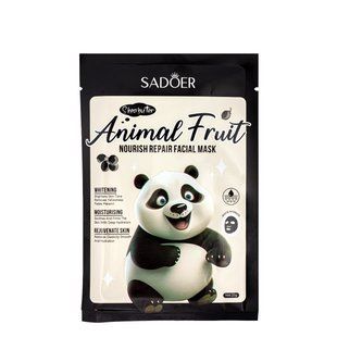Маска для лица питательная Sadoer Animal Fruit Shea Butter тканевая 25 г (SD35110)