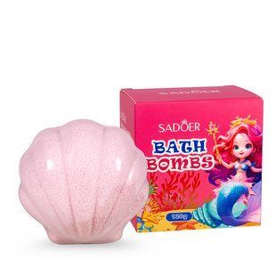 Бомбочка для ванны ароматизированная Sadoer "Малиновая ракушка" 120 г