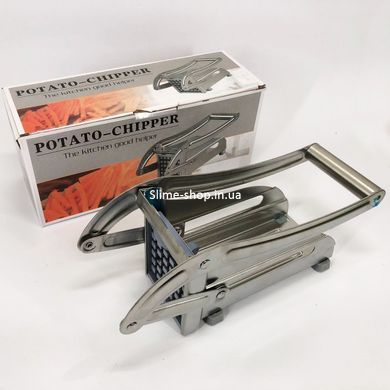 Ручная картофелерезка металлическая машинка Potato Chipper для нарезки картофеля OB-714 фри UN12-15
