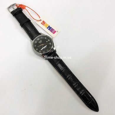 Солидные мужские часы SKMEI 9058LSIBKBK, Стильные повседневные мужские KJ-329 кварцевые часы