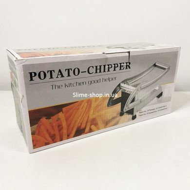 Ручная картофелерезка металлическая машинка Potato Chipper для нарезки картофеля OB-714 фри UN12-15
