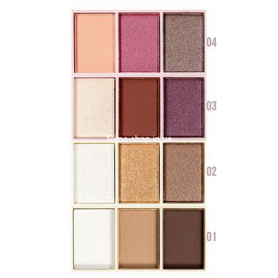 Набір палеток тіней для повік 3 відтінки DoDo Girl Eyeshadow Lifestyle D3270 (4 шт в асортименті)