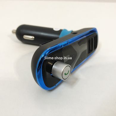 FM Трансмітер в машину SmartUS G11 BT ФМ модулятор автомобільний. XM-567 Колір: синій