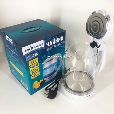 Маленький чайник SeaBreeze SB-015 1.8 л Якісний електричний чайник EB-611 для дому
