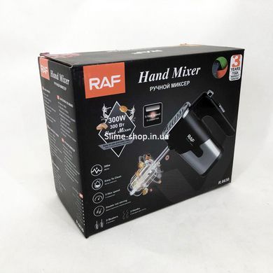 Кухонный ручной миксер хороший RAF R-6630 300 Вт, Кулинарный миксер, Миксер для взбивания яиц SJ-976 и крема