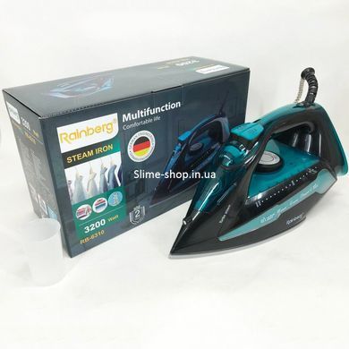 Праска Rainberg RB-6310 3200W, парова праска, керамічна підошва, потужна праска, MA-465 праска прасувальна