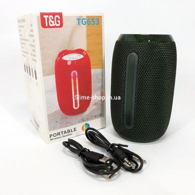Беспроводная портативная колонка с ремешком TG653, Портативная колонка XM-355 с Bluetooth