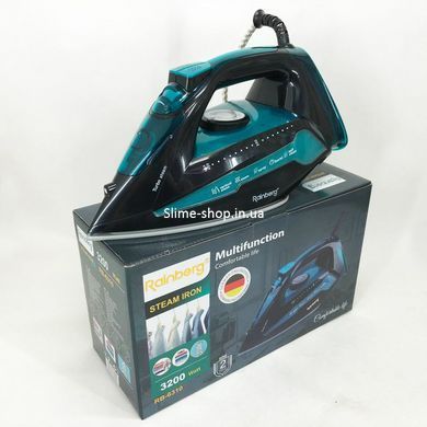 Праска Rainberg RB-6310 3200W, парова праска, керамічна підошва, потужна праска, MA-465 праска прасувальна