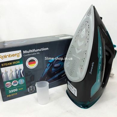 Праска Rainberg RB-6310 3200W, парова праска, керамічна підошва, потужна праска, MA-465 праска прасувальна
