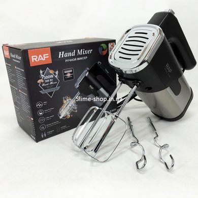 Кухонный ручной миксер хороший RAF R-6630 300 Вт, Кулинарный миксер, Миксер для взбивания яиц SJ-976 и крема