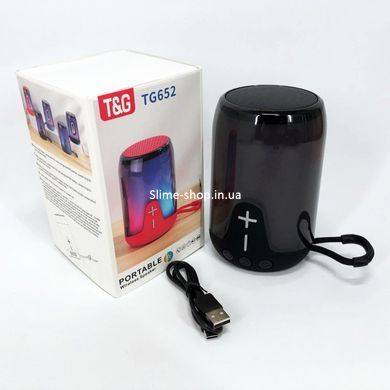 Колонка блютуз оригинал TG652, Блютуз акустика с радио, Колонка для тусовок, Колонка XG-504 блютуз светящаяся