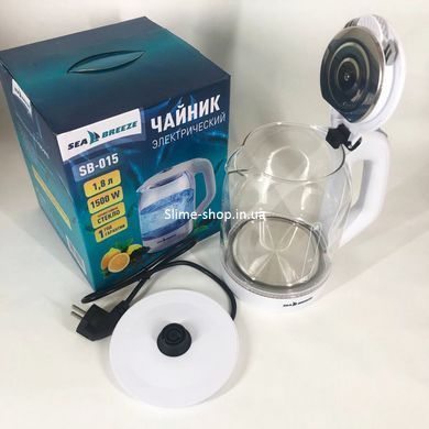 Маленький чайник SeaBreeze SB-015 1.8 л Якісний електричний чайник EB-611 для дому