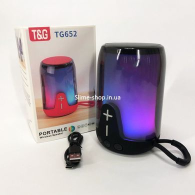 Колонка блютуз оригинал TG652, Блютуз акустика с радио, Колонка для тусовок, Колонка XG-504 блютуз светящаяся