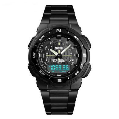 Часы спортивные SKMEI 1370BKWT, Часы тактические противоударные, Часы ER-649 кварцевые армейские
