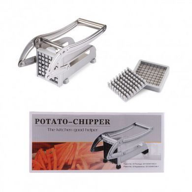 Ручная картофелерезка металлическая машинка Potato Chipper для нарезки картофеля OB-714 фри UN12-15