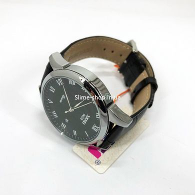 Солидные мужские часы SKMEI 9058LSIBKBK, Стильные повседневные мужские KJ-329 кварцевые часы