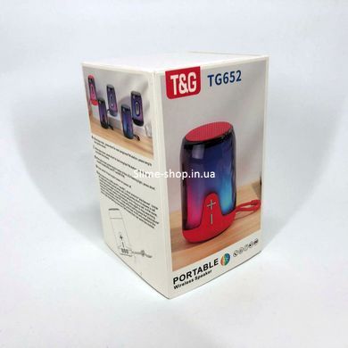 Колонка блютуз оригинал TG652, Блютуз акустика с радио, Колонка для тусовок, Колонка XG-504 блютуз светящаяся