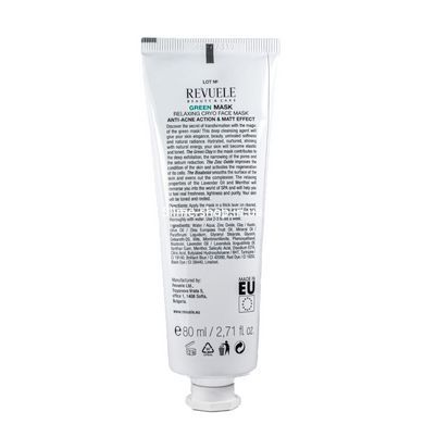 Маска для лица от акне Revuele Anti-Acne Green Face Mask Cryo Effect 80 мл