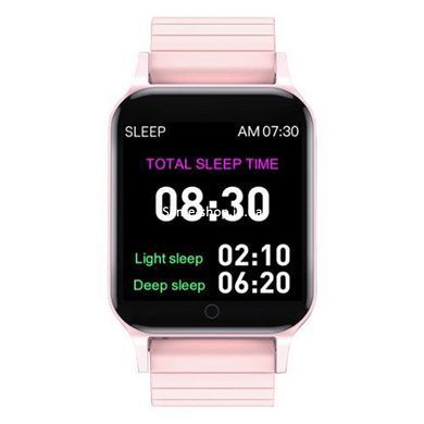 Смарт годинник Smart Watch T96 стильний із захистом від вологи та пилу з вимірюванням температура тіла. AO-290 Колір: рожевий
