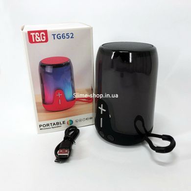 Колонка блютуз оригинал TG652, Блютуз акустика с радио, Колонка для тусовок, Колонка XG-504 блютуз светящаяся