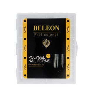 Верхні форми для нарощування нігтів BELEON Oval № 15 (120шт/уп.)