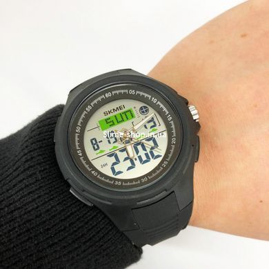 Часы для мужчины SKMEI 1844BK BLACK, Новые командирские часы, Военные часы SB-446 с секундомером