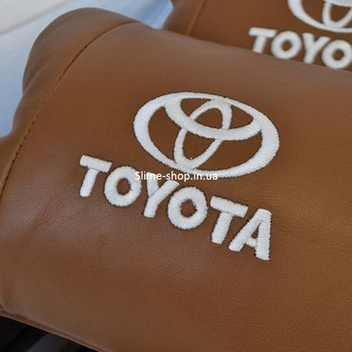 Дорожная подушка в автомобиль Toyota, Подушка дорожная для шеи, Подарок водителю, Подушка QD-866 для водителя
